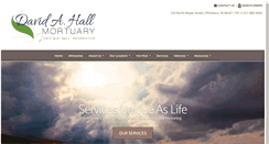 Desktop Screenshot of davidahallmortuary.com